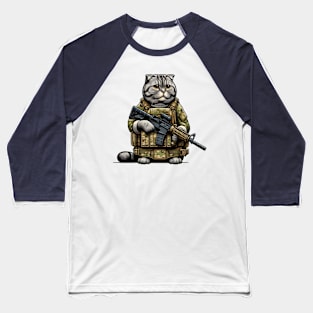 Tactical Cat Baseball T-Shirt